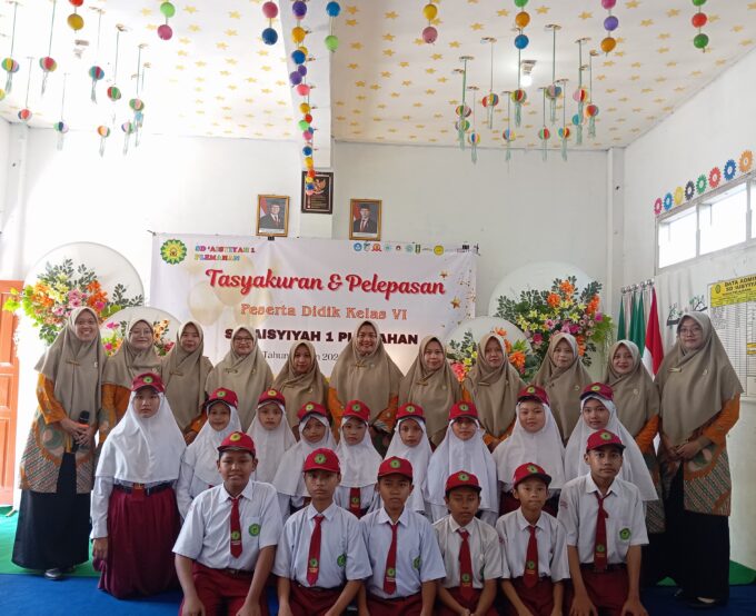 Tasyakuran dan Pelepasan Peserta Didik Kelas VI SD 'Aiayiyah 1 Plemahan.